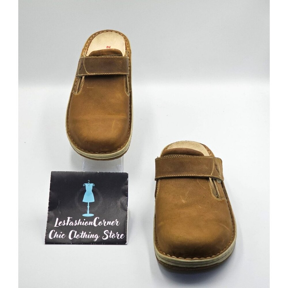 Zumfoot Women's Brown Leather  Slip-On Clog Size 11.5 (42M) 2534 - Picture 2 of 16